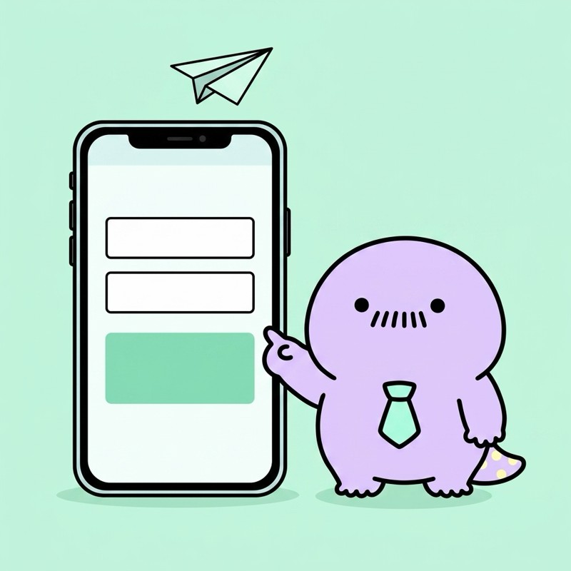 応募フォームから報告するシーン